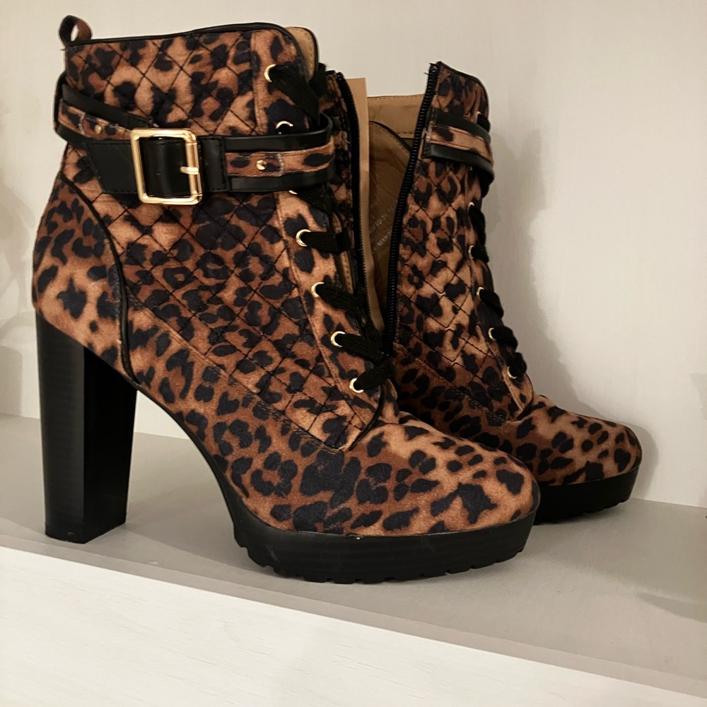 Cheetah Heels Booties